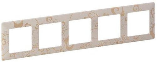 Рамка универсальная Legrand Valena Life 5-м. ампир бежевый картинка